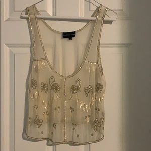 Sheer, Beaded Top